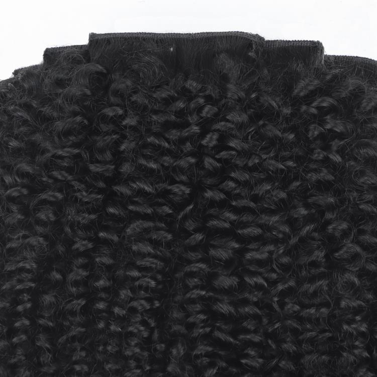 Bouncy Curly Invisible Edge Clip in Hair Extensions Human Hair - Rafarada