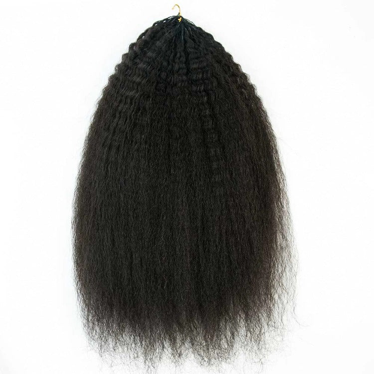 Crochet Hair Kinky Straight Feather Crochet Human Hair Extensions- Rafarada