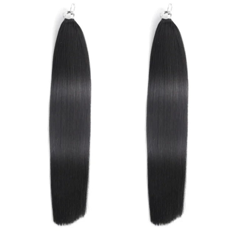 Straight Hair Feather Crochet Hair Extensions 100% Human Hair For Crochet Locs Natural Color - Rafarada