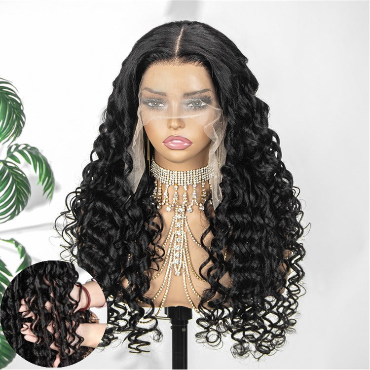 Multi Texture curls With Bouncy HD Lace Frontal Thick Curly Hair Glueless Wigs- Rafarada