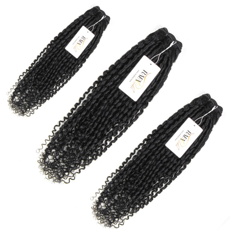 Pixie Curly Human Hair Bundles Natural Black Tight Defined Curls -Rafarada