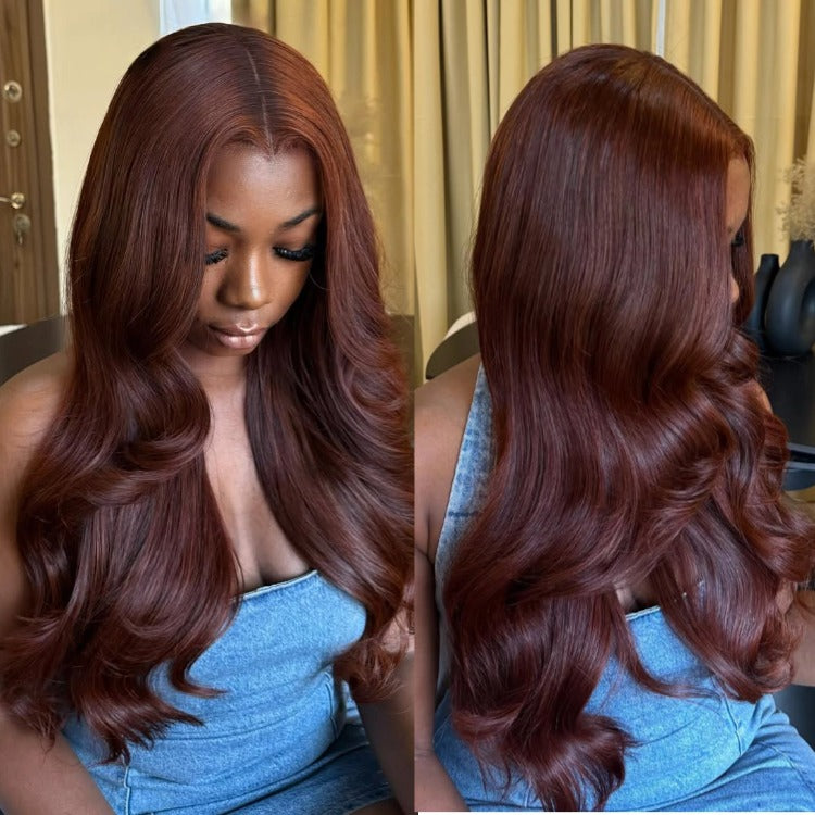 Glueless Dark Brown Body Wave Wig Pre-Plucked HD Lace - Rafarada