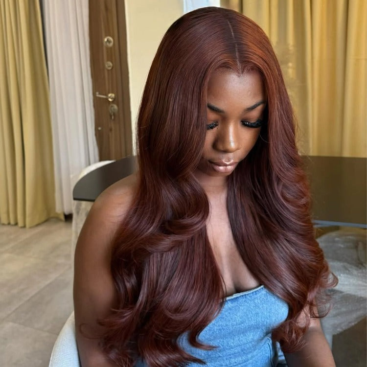 Glueless Dark Brown Body Wave Wig Pre-Plucked HD Lace - Rafarada