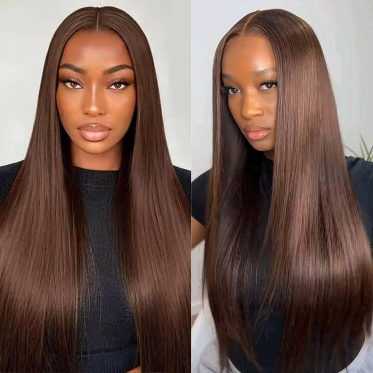 Dark Brown Wig Collection | Straight Hair & Body Wave Looks 100% Human Wigs - Rafarada Hair