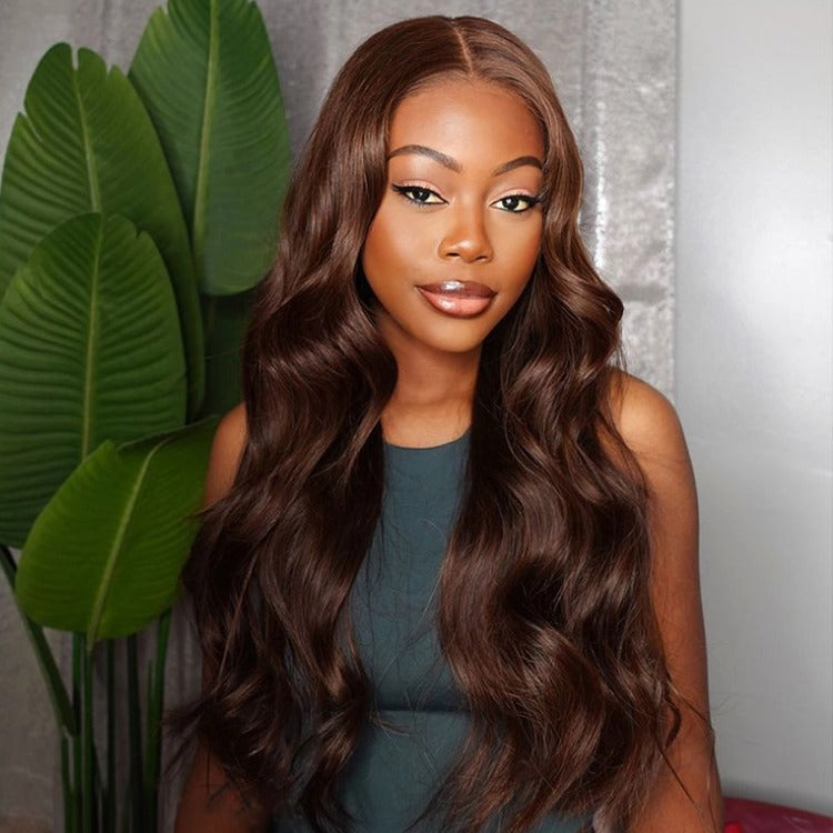Dark Brown Wig Collection | Straight Hair & Body Wave Looks 100% Human Wigs - Rafarada Hair