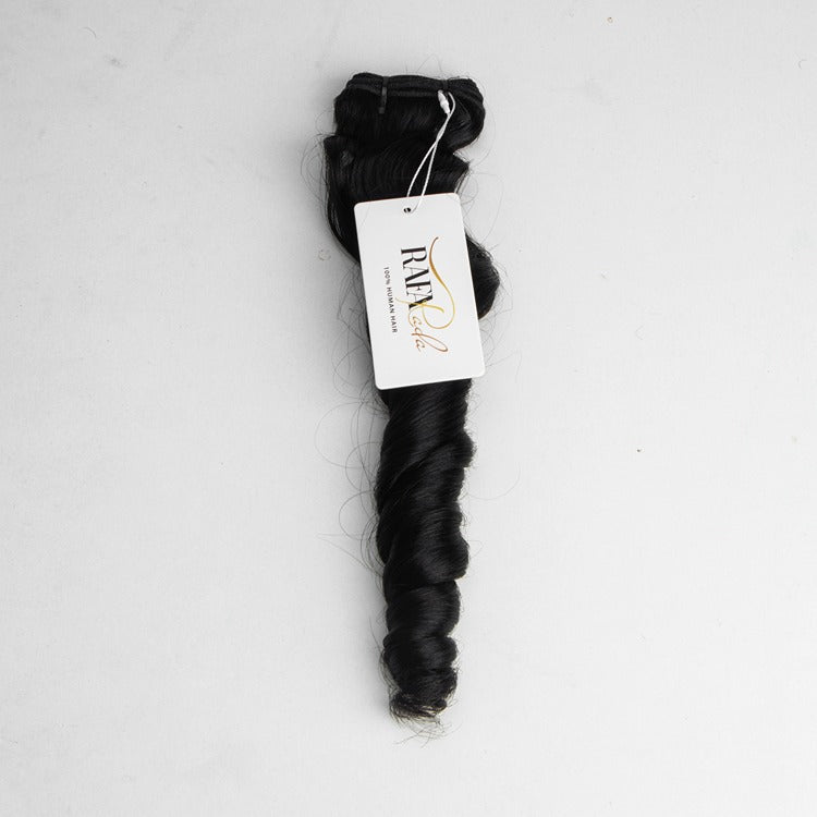 100% Human Hair French Loose Bundles Soft and Full Human Virgin Hair Extensions- Rafarada