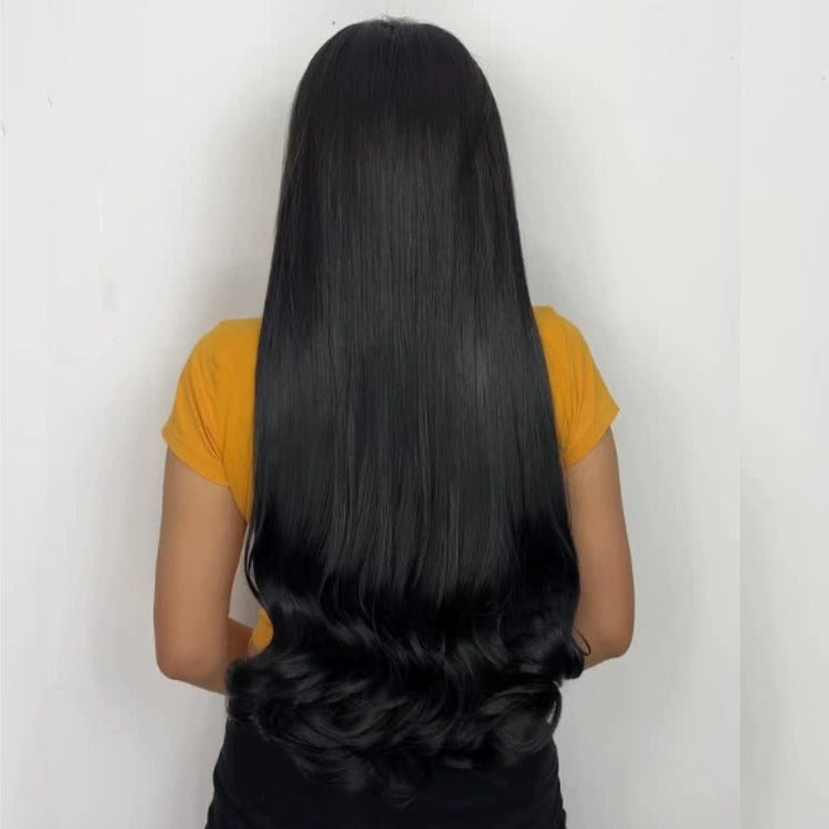 Natural Half Body Wave Clip-Ins Soft & Thick Instantly Longer Hair- Rafarada