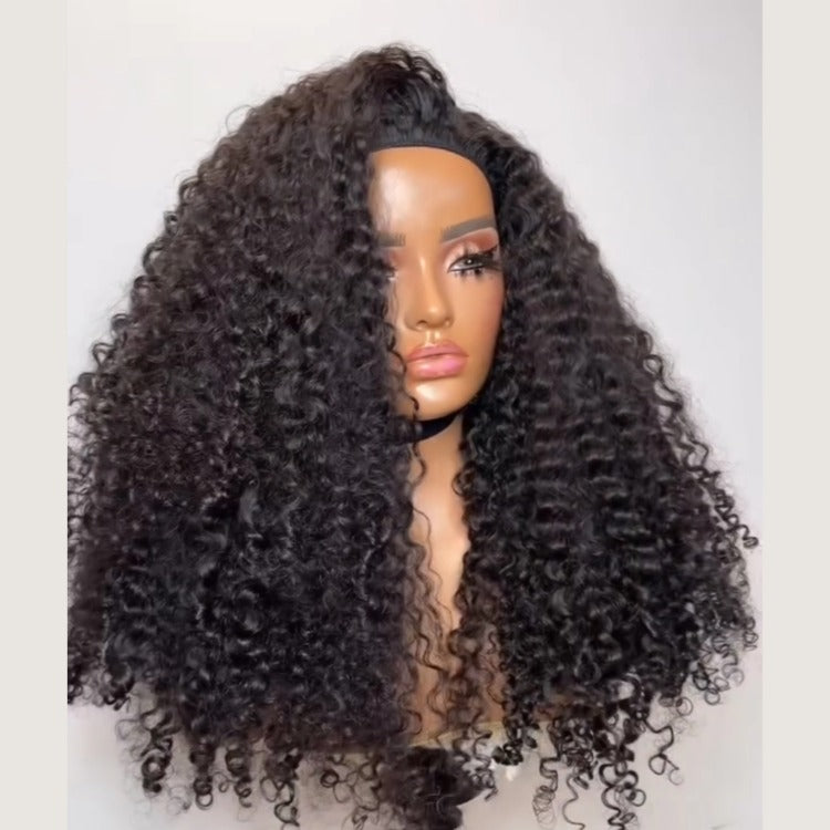 Glueless Half Wig Kinky Curly Realistic & Comfortable 3-In-1 Half Wig - Rafarada