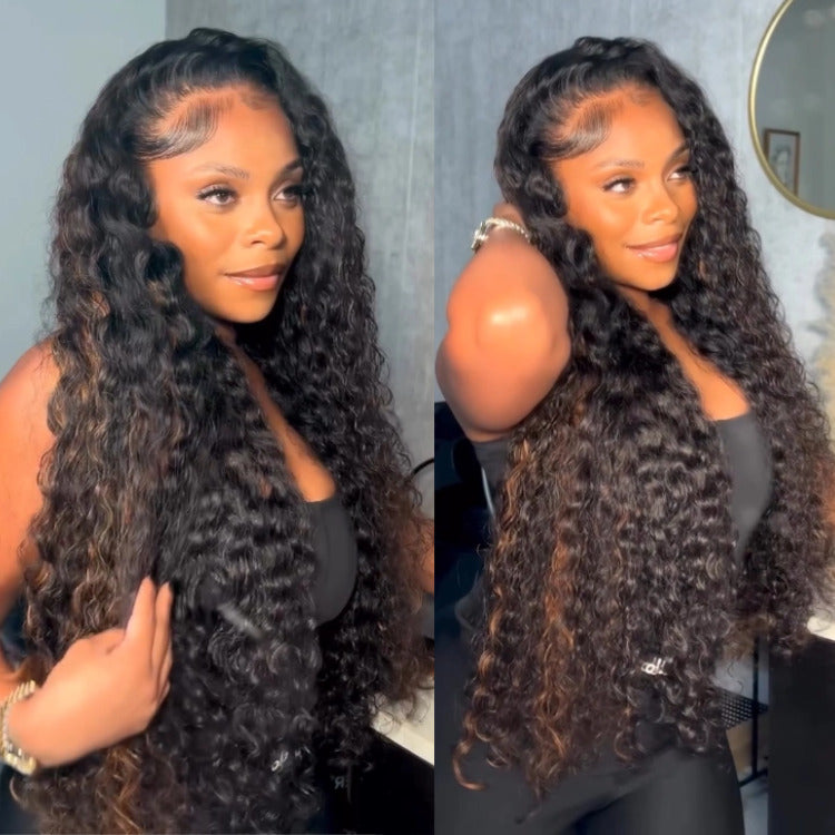 Deep Wave Ombre Highlight Color 100% Human Hair Natural Look For Women - Rafarada