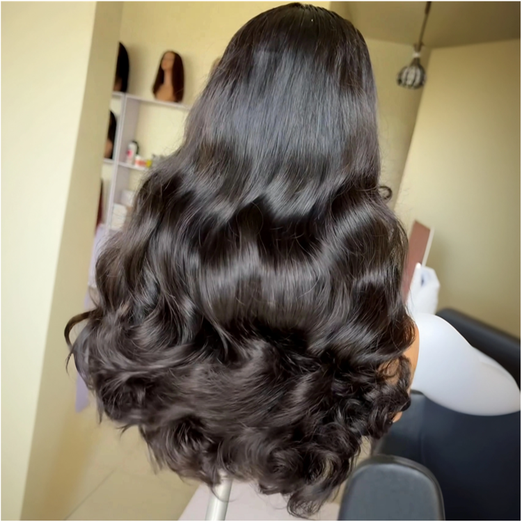 Glueless Loose Wave Lace Front Wigs Raw Nature Wave Wig - Rafarada