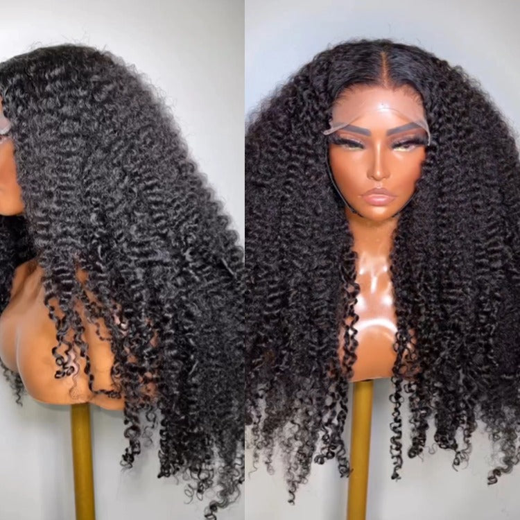 Extra Thick Kinky Curly Lace Front Wig Natural Fullness - Rafarada