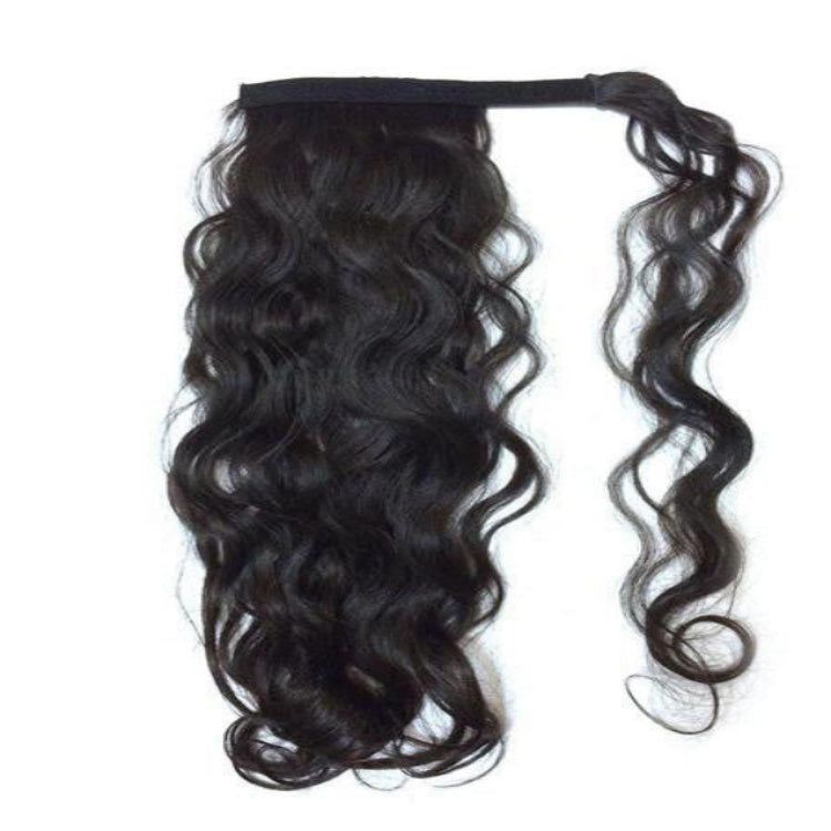 Raw Body Wave Clip In Ponytail Virgin Human Hair Extensions - Rafarada