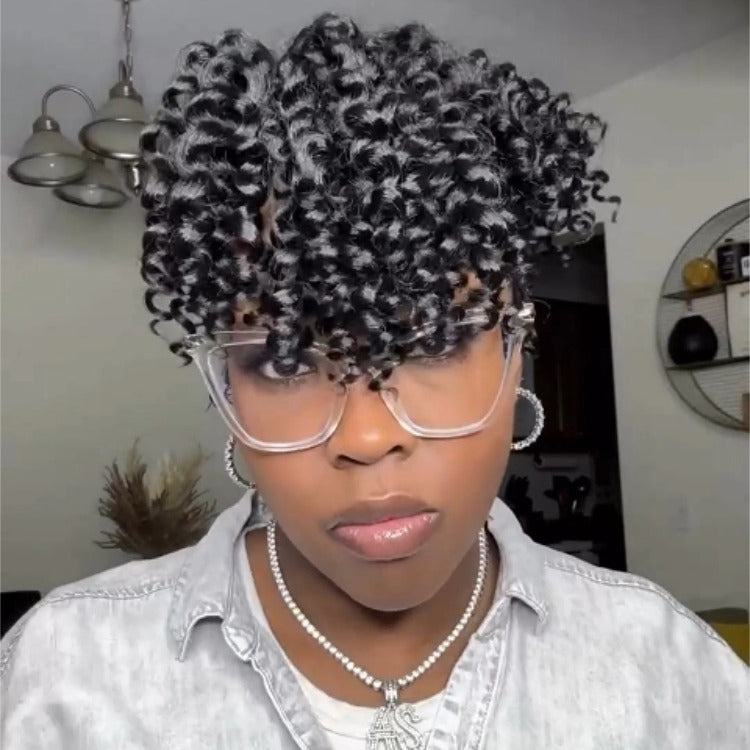 Easy To Wear Instant Human Hair Spiral Curls Human Hair lsInstant Bands Hair For Women - Rafarada