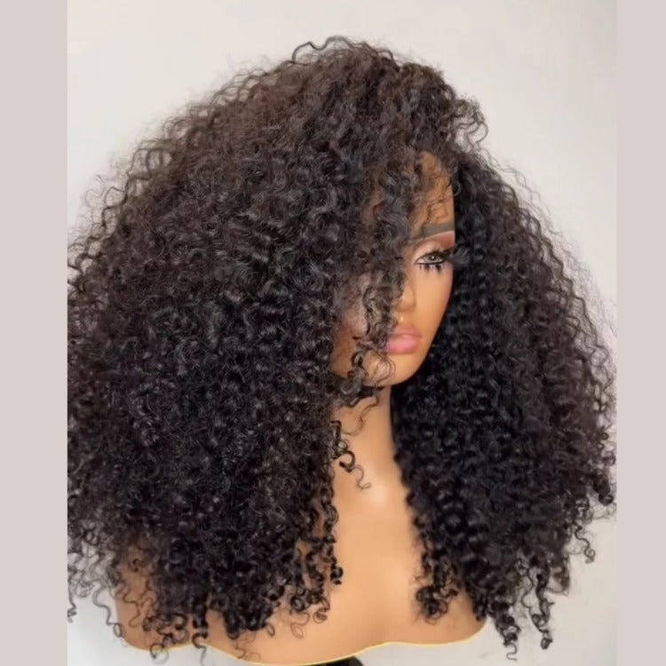 Glueless Half Wig Kinky Curly Realistic & Comfortable 3-In-1 Half Wig - Rafarada