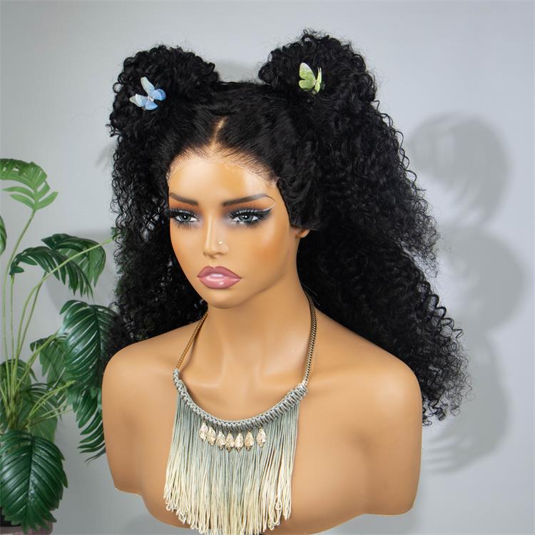 Kinky Curly Wear Go Wigs HD Lace Pre Cut Lace Frontal 100% Glueless Wigs- Rafarada