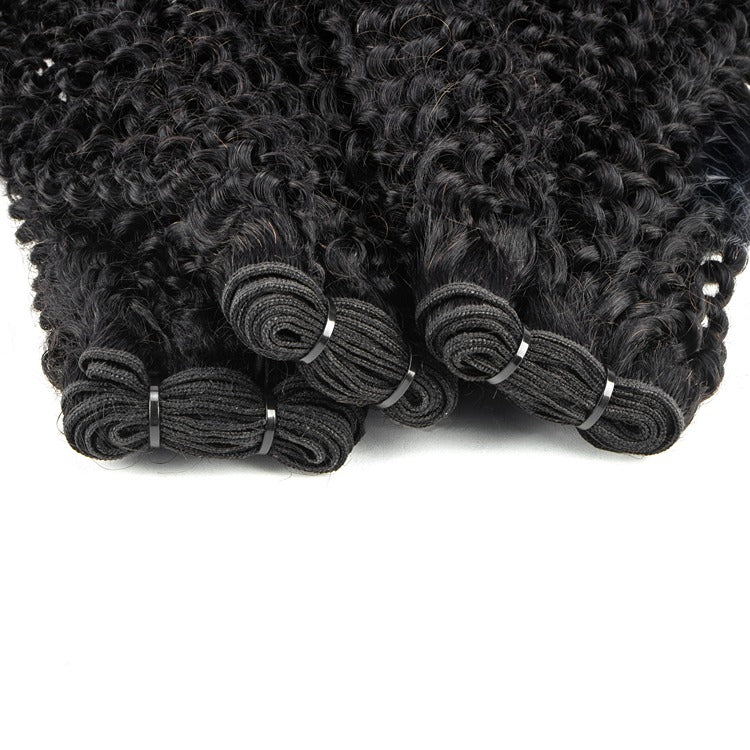 Kinky Curly Human Hair Weave Bundles Human Hair Black Wavy Weave 2/3/4 Bundles -Rafarada