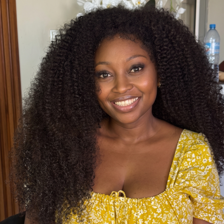 Voluminous #30 Auburn Brown Kinky Curly Wig Natural Edges Looking Side Part Fluffy Long Wig - Rafarada
