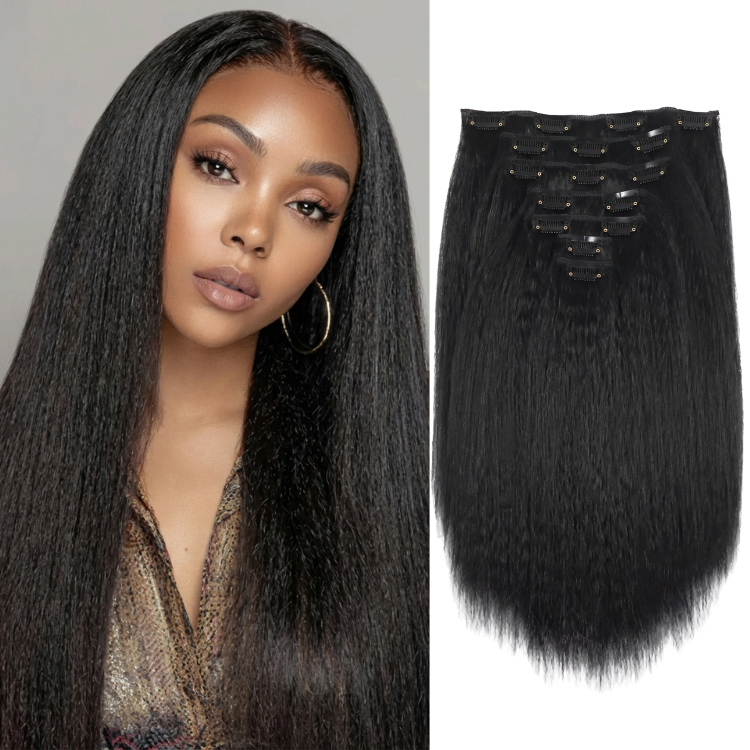 Afro Kinky Straight Clip-Ins 100% Human Hair Full & Thick- Rafarada