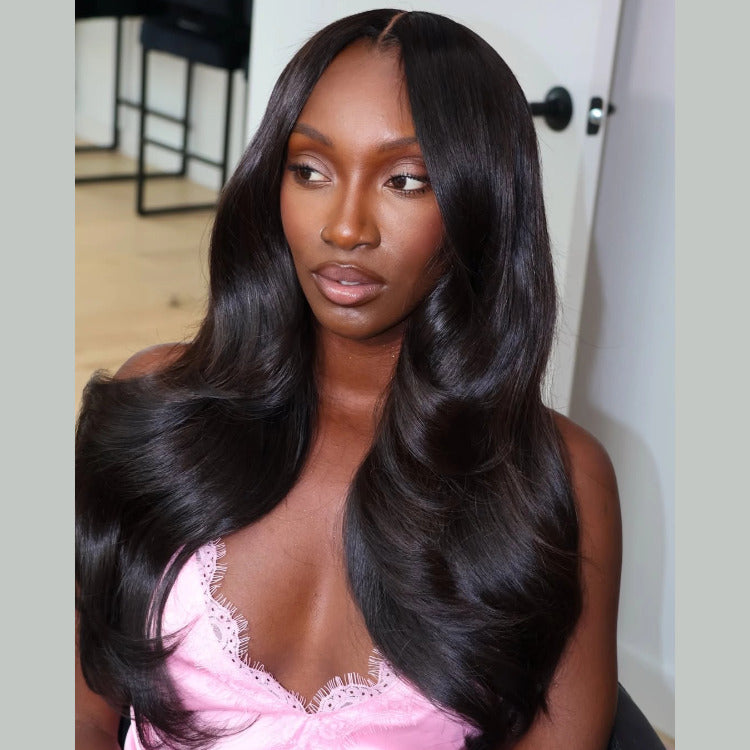 Unprocessed Soft Body Wave Lace Front Wig Skin Melt HD Lace Human Virgin Hair Wig - Rafarada