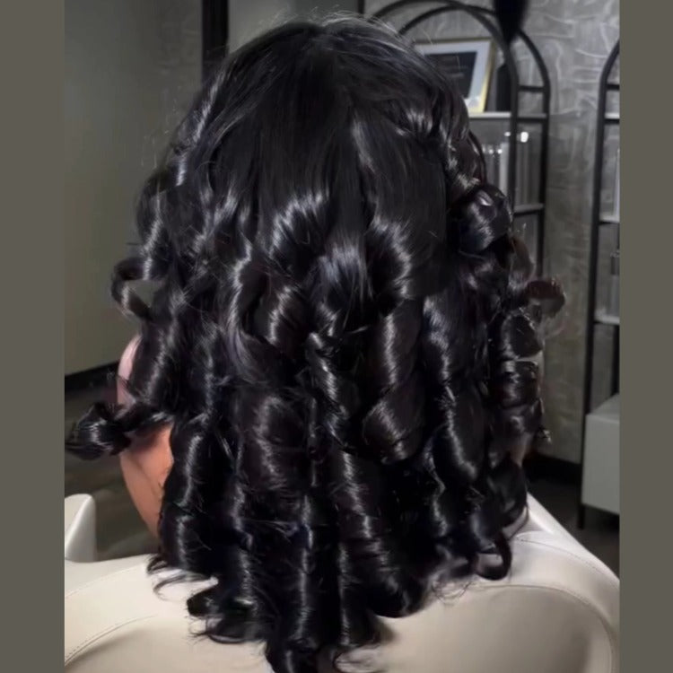 Loose Body Glueless 6x4 / 13x4 Transparent Lace Front Wig Pre Plucked 100% Human Hair Wig - Rafarada