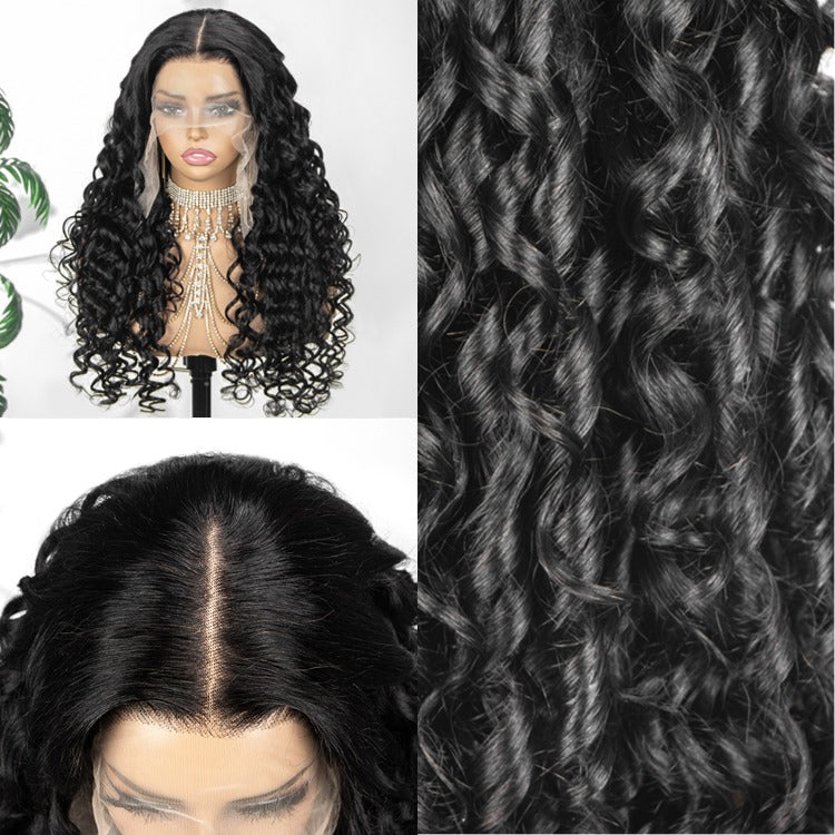 Multi Texture curls With Bouncy HD Lace Frontal Thick Curly Hair Glueless Wigs- Rafarada