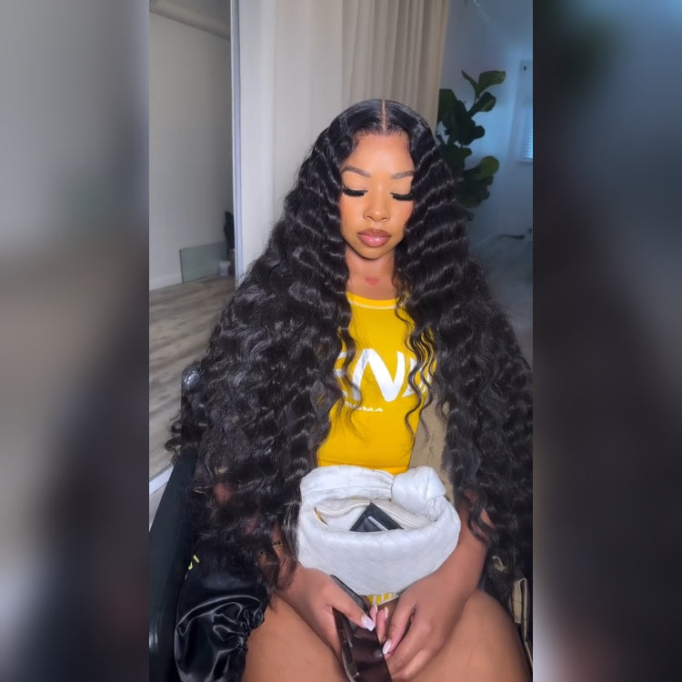 Glueless Wigs Loose Deep Wave Wig Virgin Human Hair 13x6 Transparent HD Lace Front Wig - Rafarada