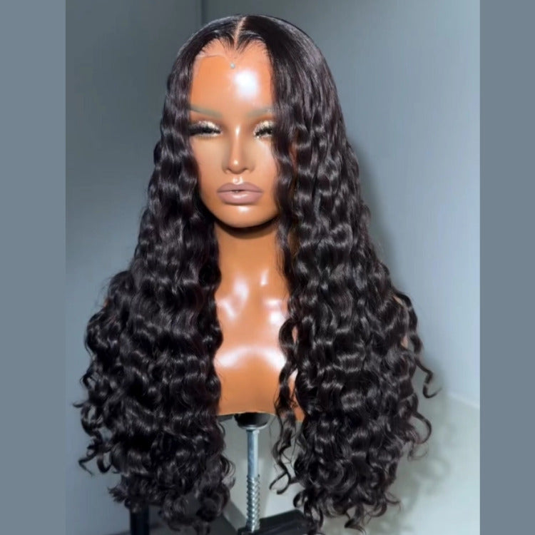 Wand Curls Loose Deep Wave Pre Plucked Hairline HD Lace Frontal Human Hair Wigs - Rafarada