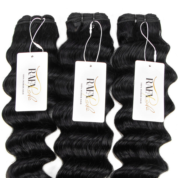 12A Grade Loose Deep Wave Bundles 100% Human Virgin Hair Extensions For Woman - Rafarada