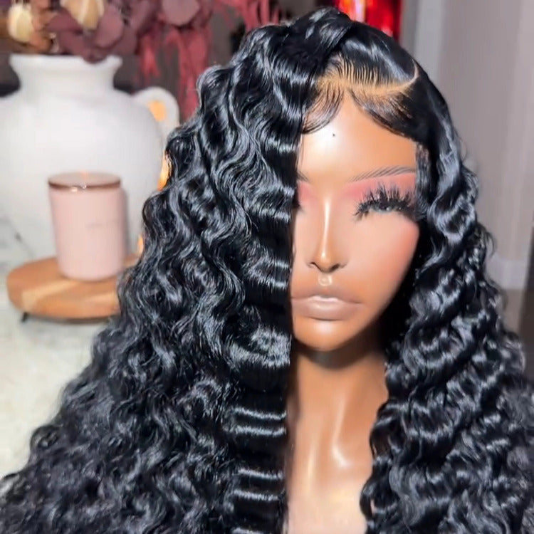 Glueless Wigs Loose Deep Wave Wig Virgin Human Hair 13x6 Transparent HD Lace Front Wig - Rafarada