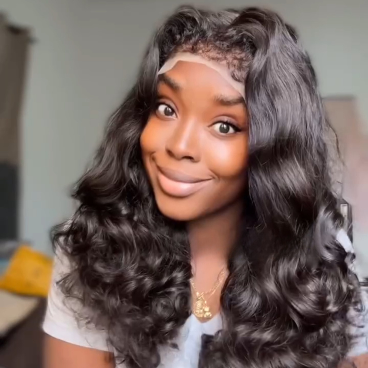 Transparent Lace Frontal Human Hair Wigs Body Wave 13x4 Lace Frontal Wig Pre Plucked Curly Natural Hairline Glueless Brazilian Human Hair - Rafarada