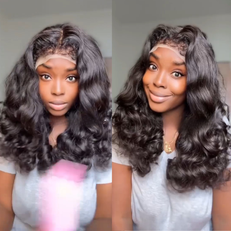 Transparent Lace Frontal Human Hair Wigs Body Wave 13x4 Lace Frontal Wig Pre Plucked Curly Natural Hairline Glueless Brazilian Human Hair - Rafarada
