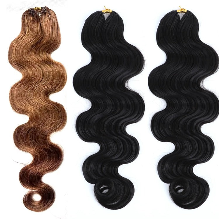 Body Wave Crochet Hair 100% Human Honey Blonde Highlight Color Hair - Rafarada