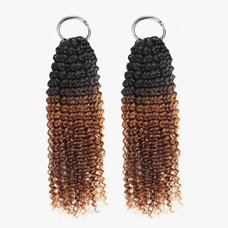 1B/30 Ombre Color Curly Crochet Hair 100% Human Crochet Braids Extensions - Rafarada