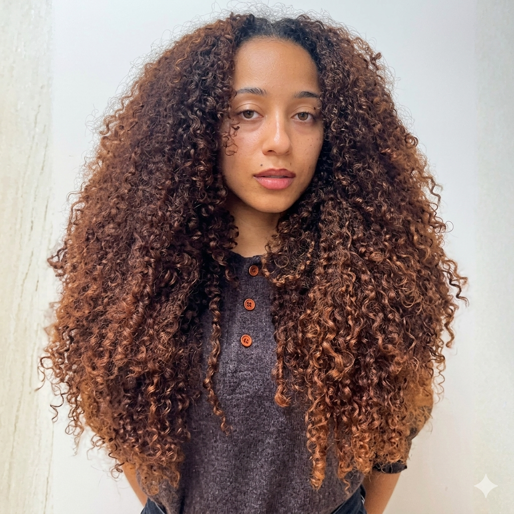 Kinky Coily Human Hair Wig Mixed Ombre Brown Color Curly Natural Hairstyle Wig - Rafarada