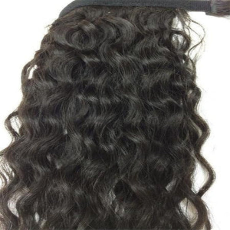 Wrapped Ponytail Extension Water Wave Natural Texture Everyday Hair - Rafarada