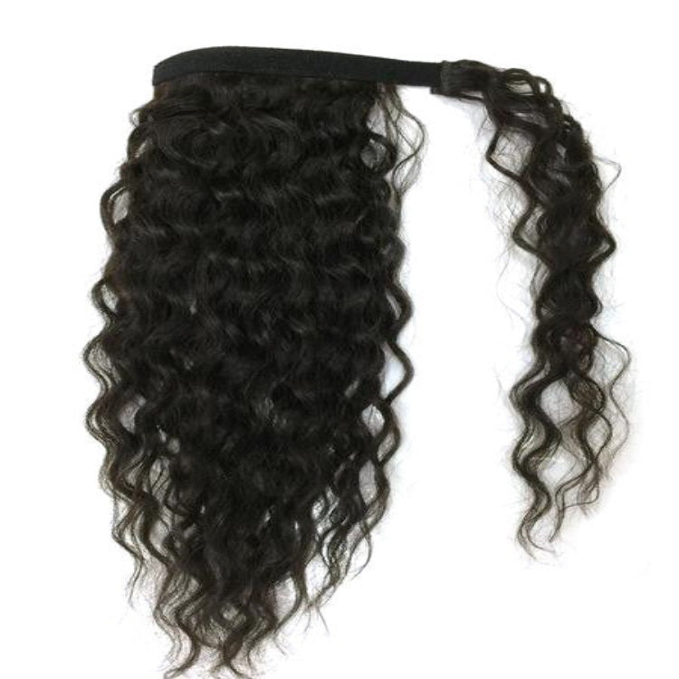 Wrapped Ponytail Extension Water Wave Natural Texture Everyday Hair - Rafarada