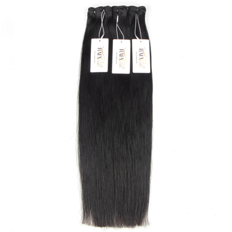 Straight Hair Bundles Brazilian Virgin Human Hair Natural Black Color Bundles- Rafarada
