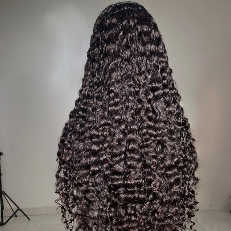 Raw Burmese Curly Wig Transparent HD Lace Frontal Wigs Burmese Curly Human Hair Wig- Rafarada