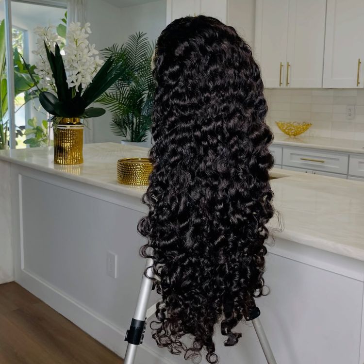 Raw Burmese Curly Wig Transparent HD Lace Frontal Wigs Burmese Curly Human Hair Wig- Rafarada