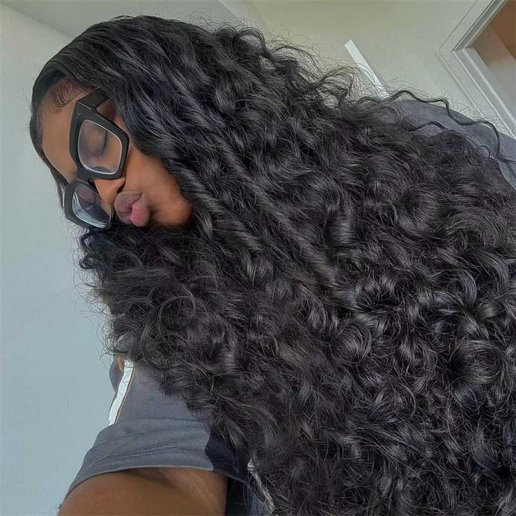 Spiral Curl Front Lace Wig Glueless Lace Wigs Natural Human Hair Wigs - Rafarada