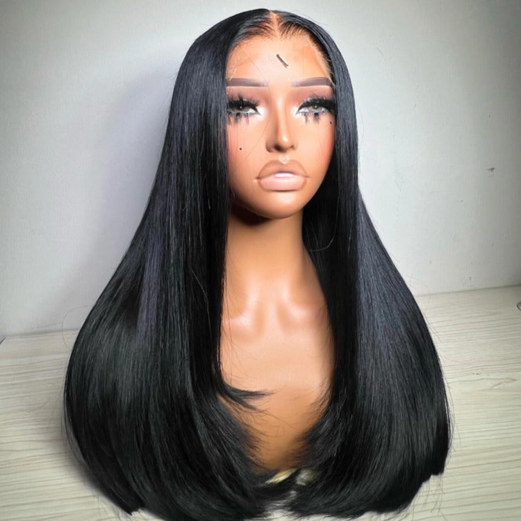 Straight Human Hair Wig 13x6 HD Lace Frontal Wig Virgin Human Hair Lace Front Wigs - Rafarada