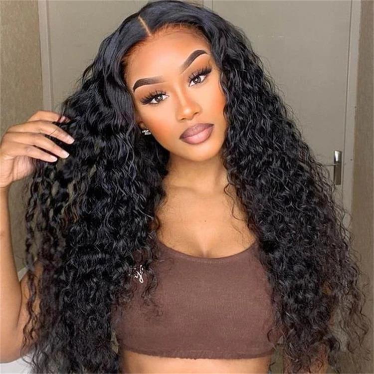 Water Wave Human Hair 13x4/6x4 Lace Front Wigs Easy To Wear HD Transparent Human Hair Wig- Rafarada