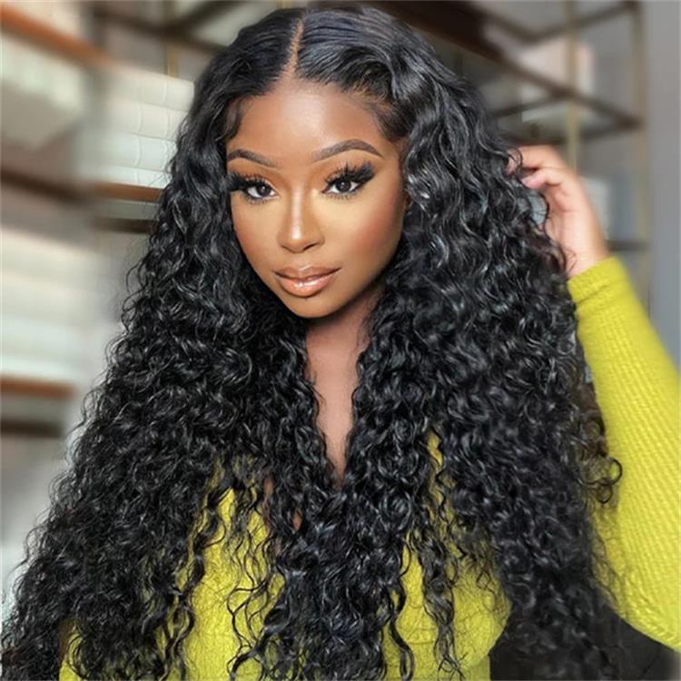 Water Wave Human Hair 13x4/6x4 Lace Front Wigs Easy To Wear HD Transparent Human Hair Wig- Rafarada