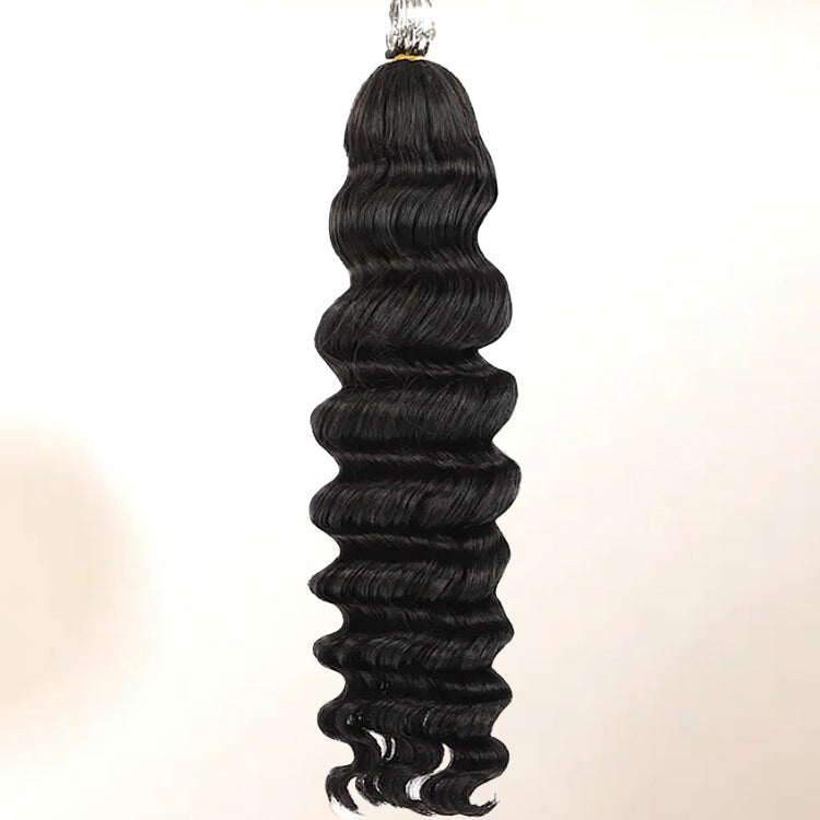 Deep Wave Crochet Hair 100% Human Crochet Braids Extensions - Rafarada