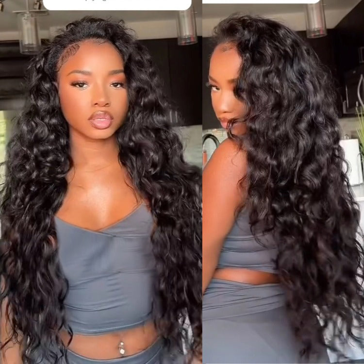 Deep wave Wig 3-In-1 Half Wig 200% Density Glueless Wig - Rafarada