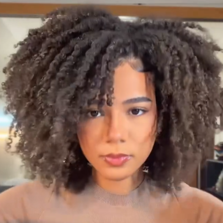 Kinky Curly Lace Front Human Hair Wigs Natural Black Afro Curly Glueless HD Transparent Lace Frontal Wig - Rafarada