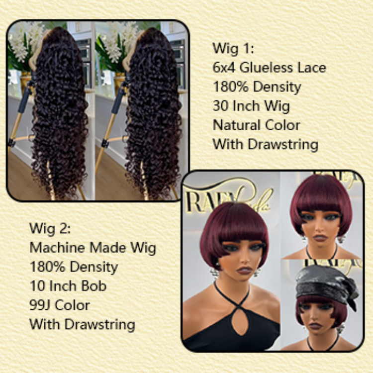 Raw Burmese Curly Wig Transparent HD Lace Frontal Wigs Burmese Curly Human Hair Wig- Rafarada