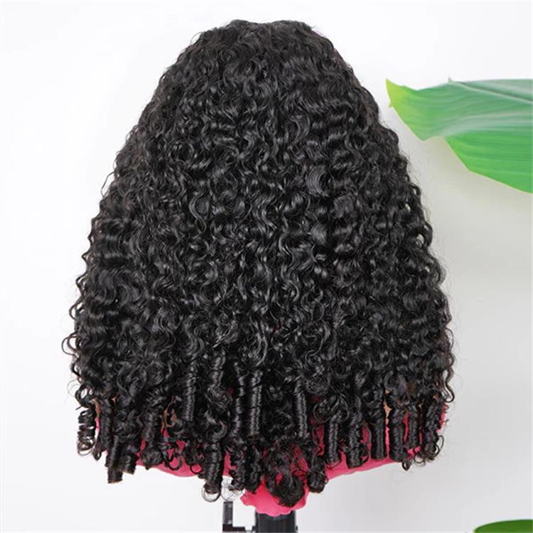 Burmese Curly Glueless Wig Bleached Knots 4x4 HD Lace Front Wig - Rafarada