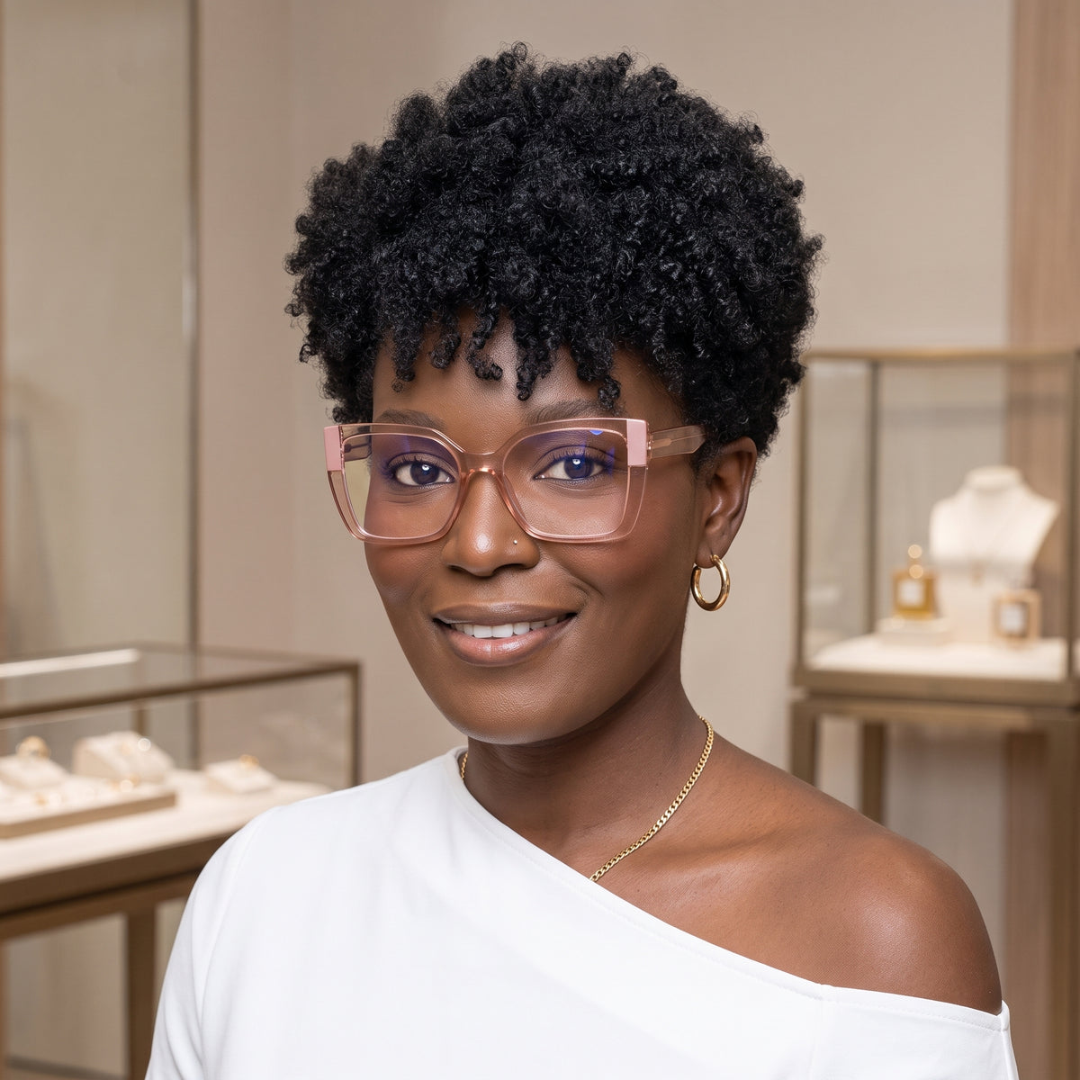 Natural Deep Coily Short Pixie Wig - Voluminous Afro Texture - Defined Kinky Curly Human Hair Jet Black Color - Rafarada