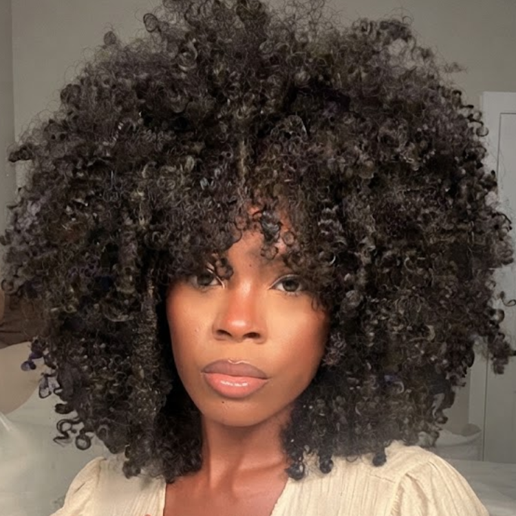 Big Afro Kinky Curly Natural Black Human Hair Wig with Bangs | High Density Glueless Short Voluminous Bob Wig- Rafarada